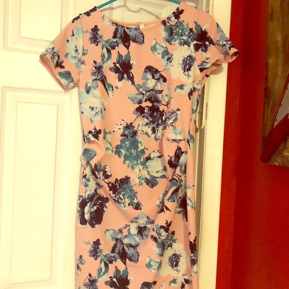 Pink blush maternity dress